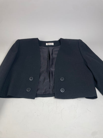 Vintage Chloe Wool Blend Jacket Black L