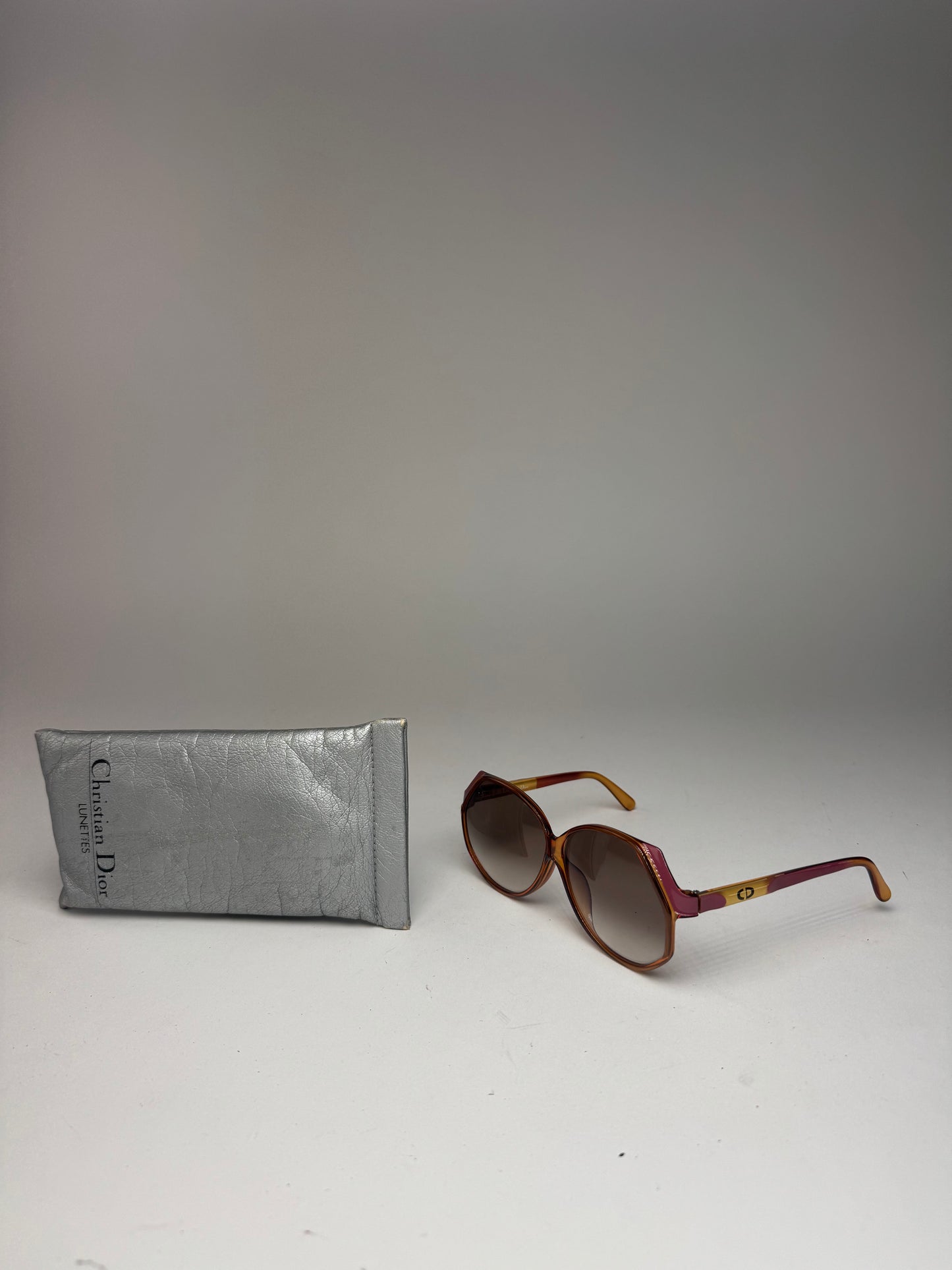 Vintage Dior Sunglasses Brown Gold