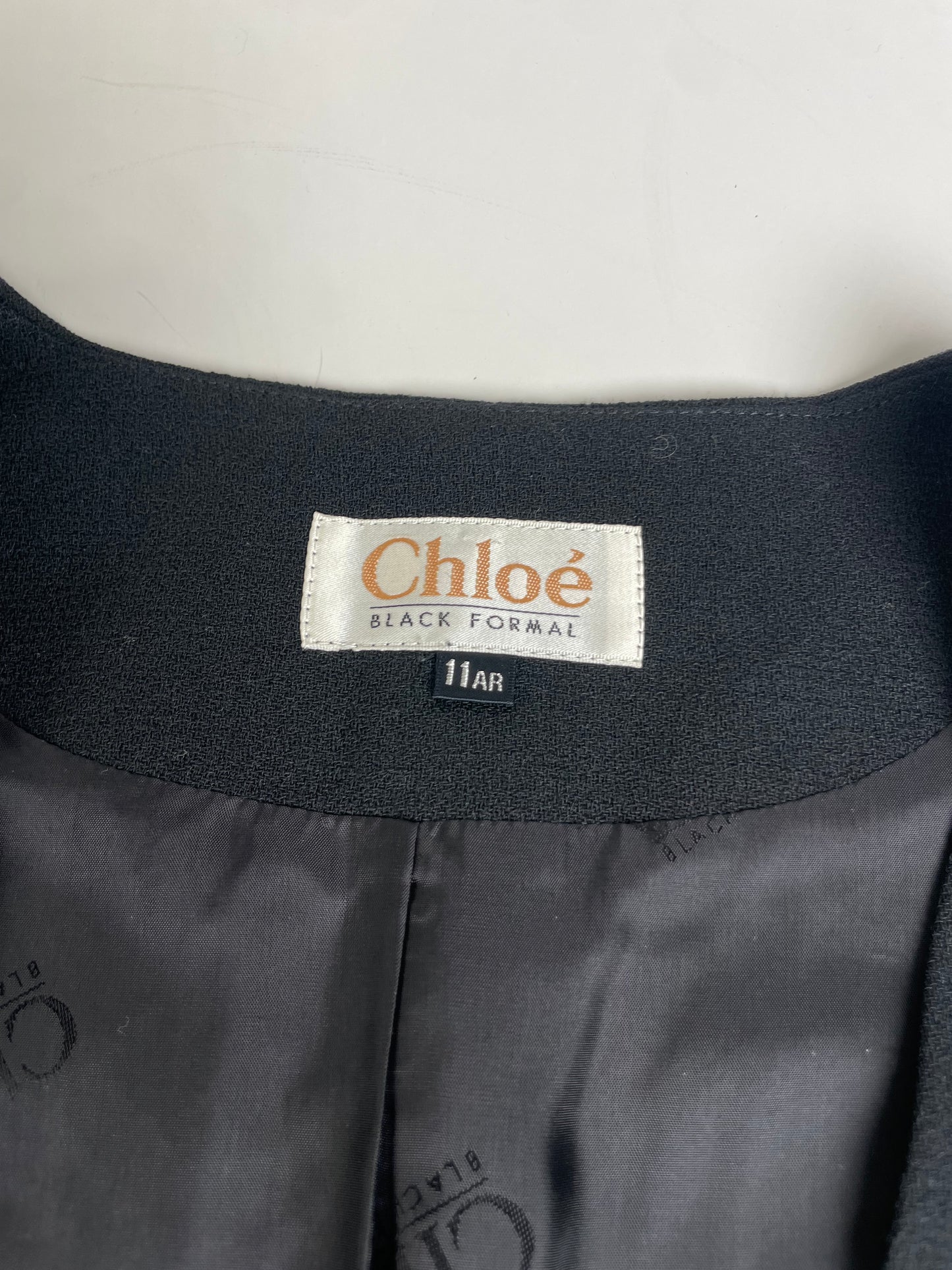 Vintage Chloe Wool Blend Jacket Black L