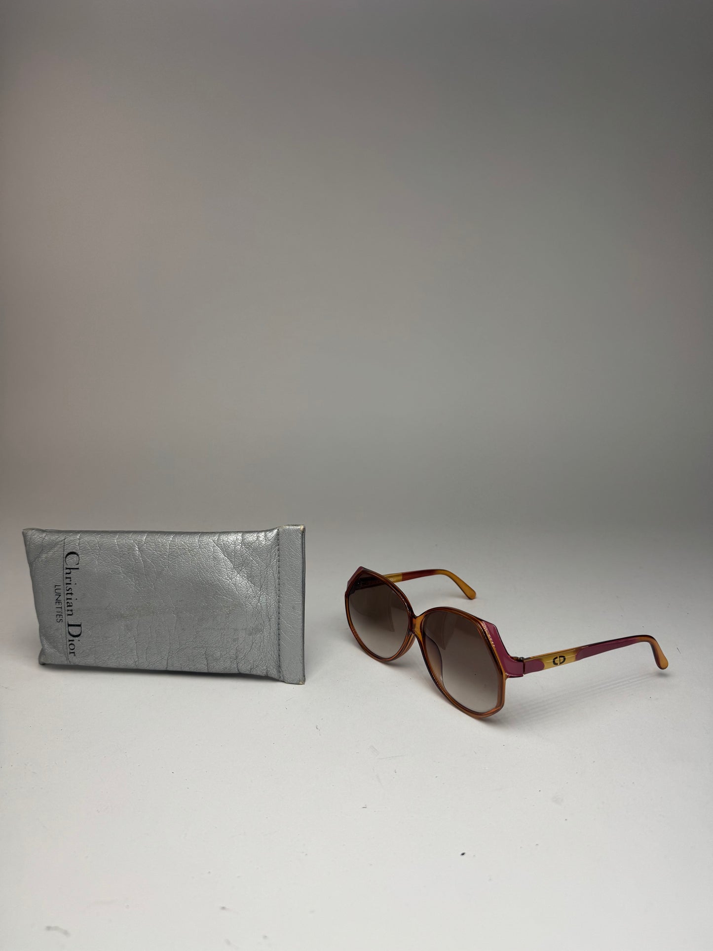 Vintage Dior Sunglasses Brown Gold