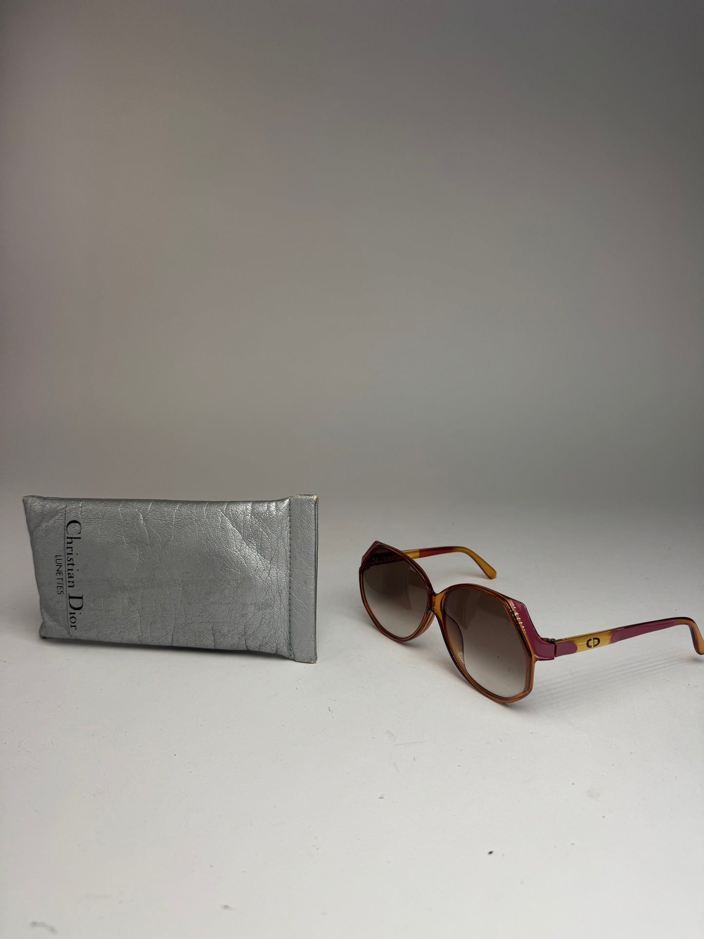 Vintage Dior Sunglasses Brown Gold
