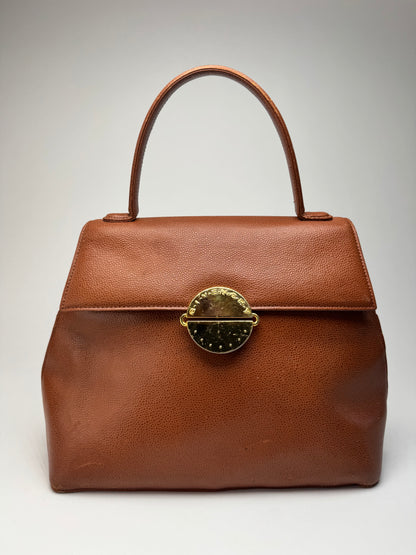 Vintage Givenchy Orange Brown Leather Bag