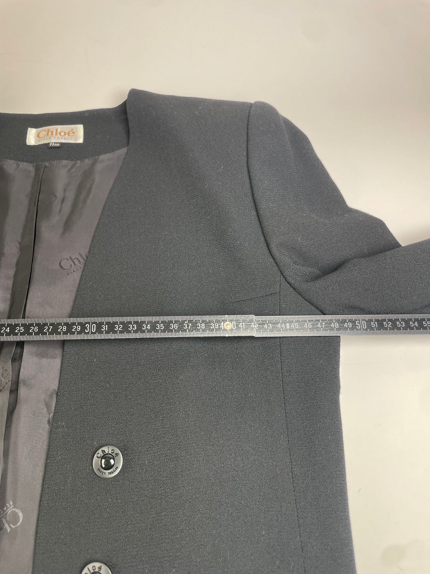 Vintage Chloe Wool Blend Jacket Black L