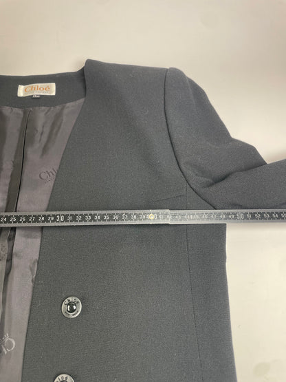 Vintage Chloe Wool Blend Jacket Black L