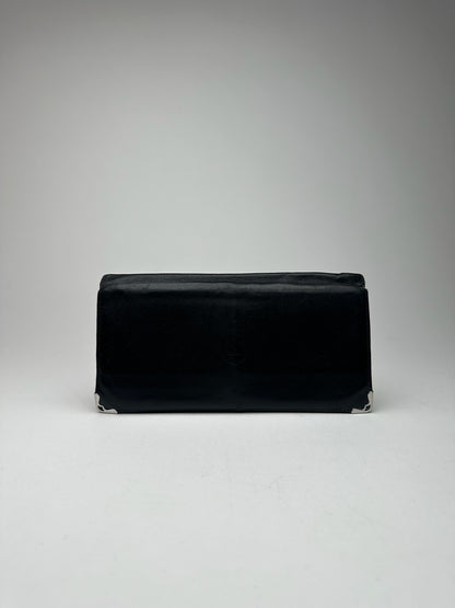 Porte-cartes vintage en cuir Cartier noir