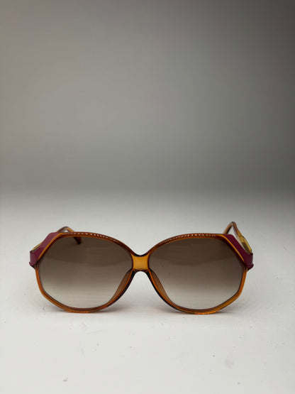 Vintage Dior Sunglasses Brown Gold