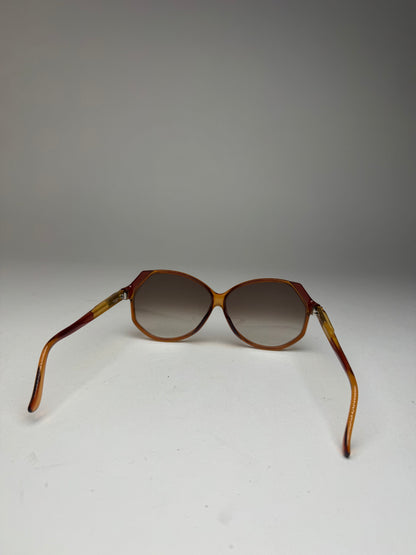 Vintage Dior Sunglasses Brown Gold