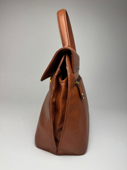 Vintage Givenchy Orange Brown Leather Bag