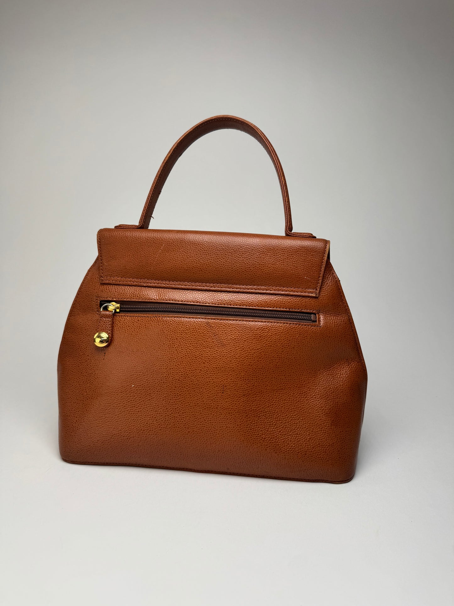Vintage Givenchy Orange Brown Leather Bag