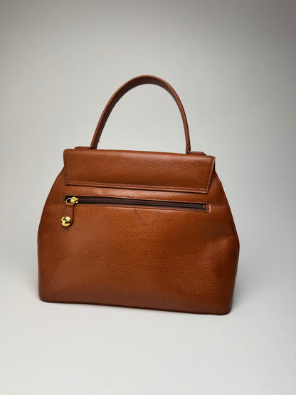 Vintage Givenchy Orange Brown Leather Bag