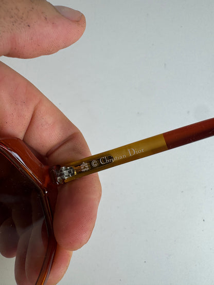 Vintage Dior Sunglasses Brown Gold