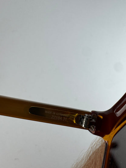 Vintage Dior Sunglasses Brown Gold