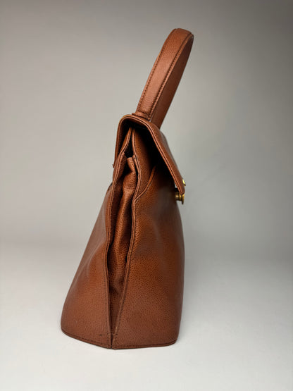 Vintage Givenchy Orange Brown Leather Bag