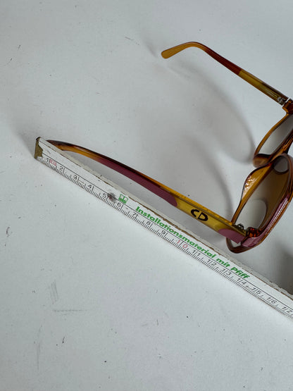 Vintage Dior Sunglasses Brown Gold