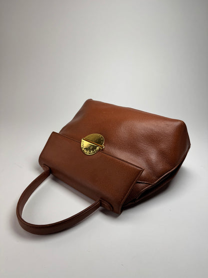 Vintage Givenchy Orange Brown Leather Bag