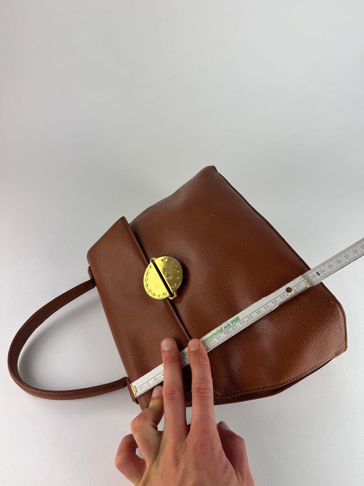 Vintage Givenchy Orange Brown Leather Bag