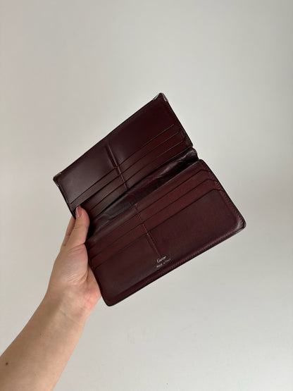 Porte-cartes vintage en cuir Cartier noir