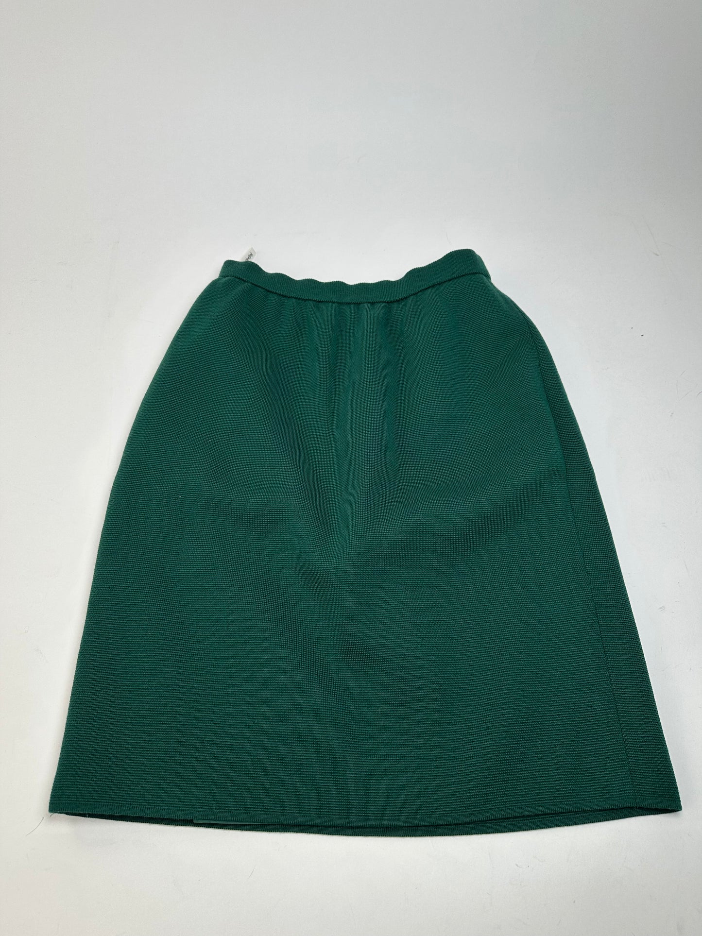 Vintage Yves Saint Laurent Forest Green Wool Pencil Skirt