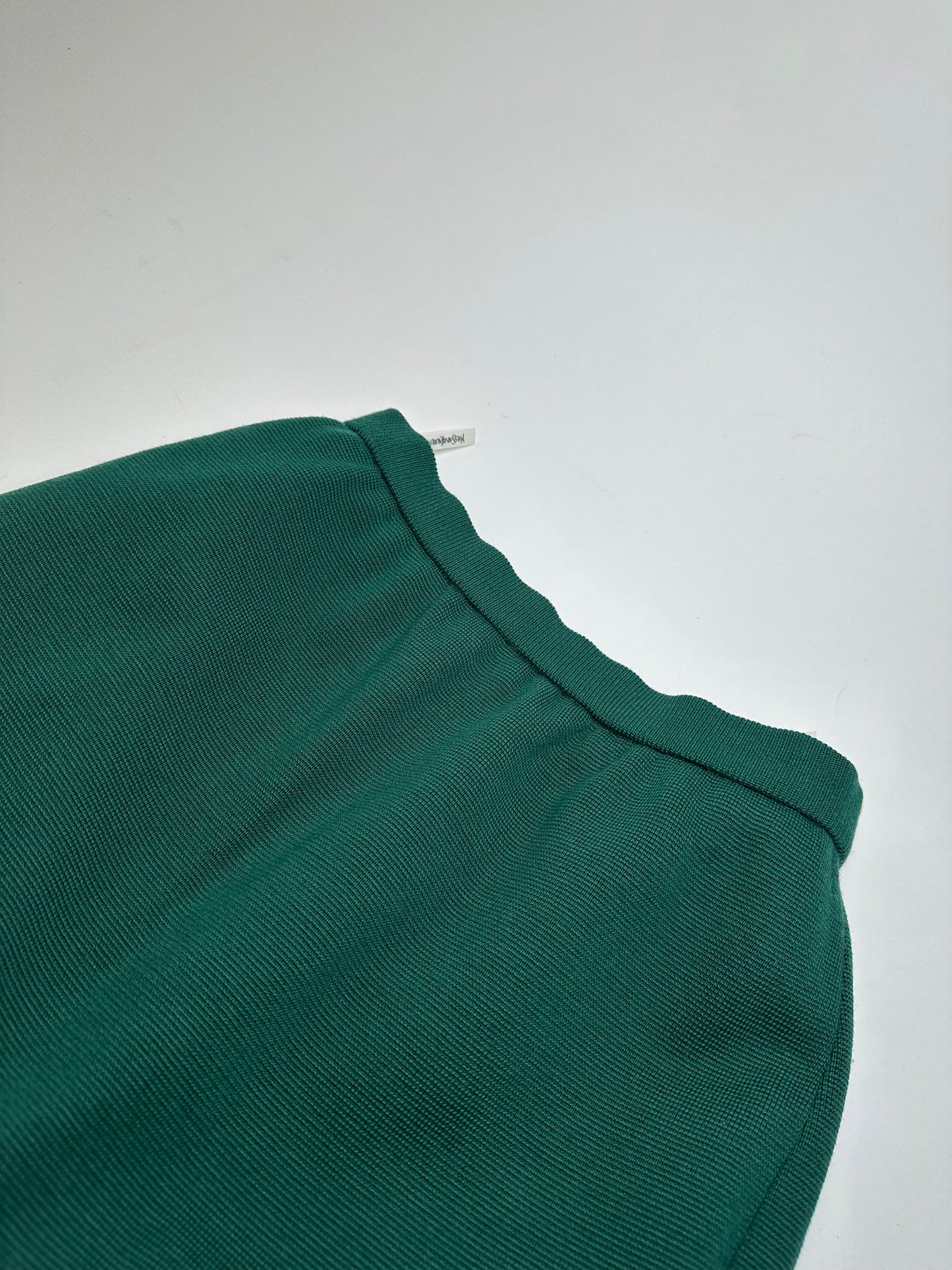 Vintage Yves Saint Laurent Forest Green Wool Pencil Skirt