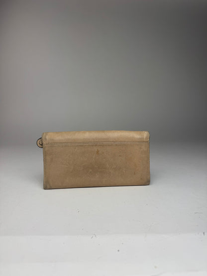 Vintage Loewe Madrid Anagram Leather wallet beige
