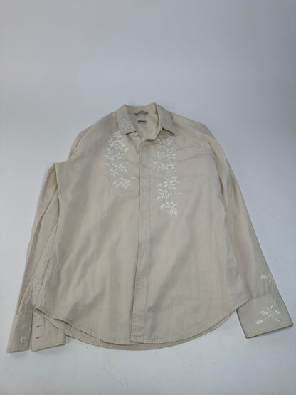 Vintage Kenzo Floral Blouse White M