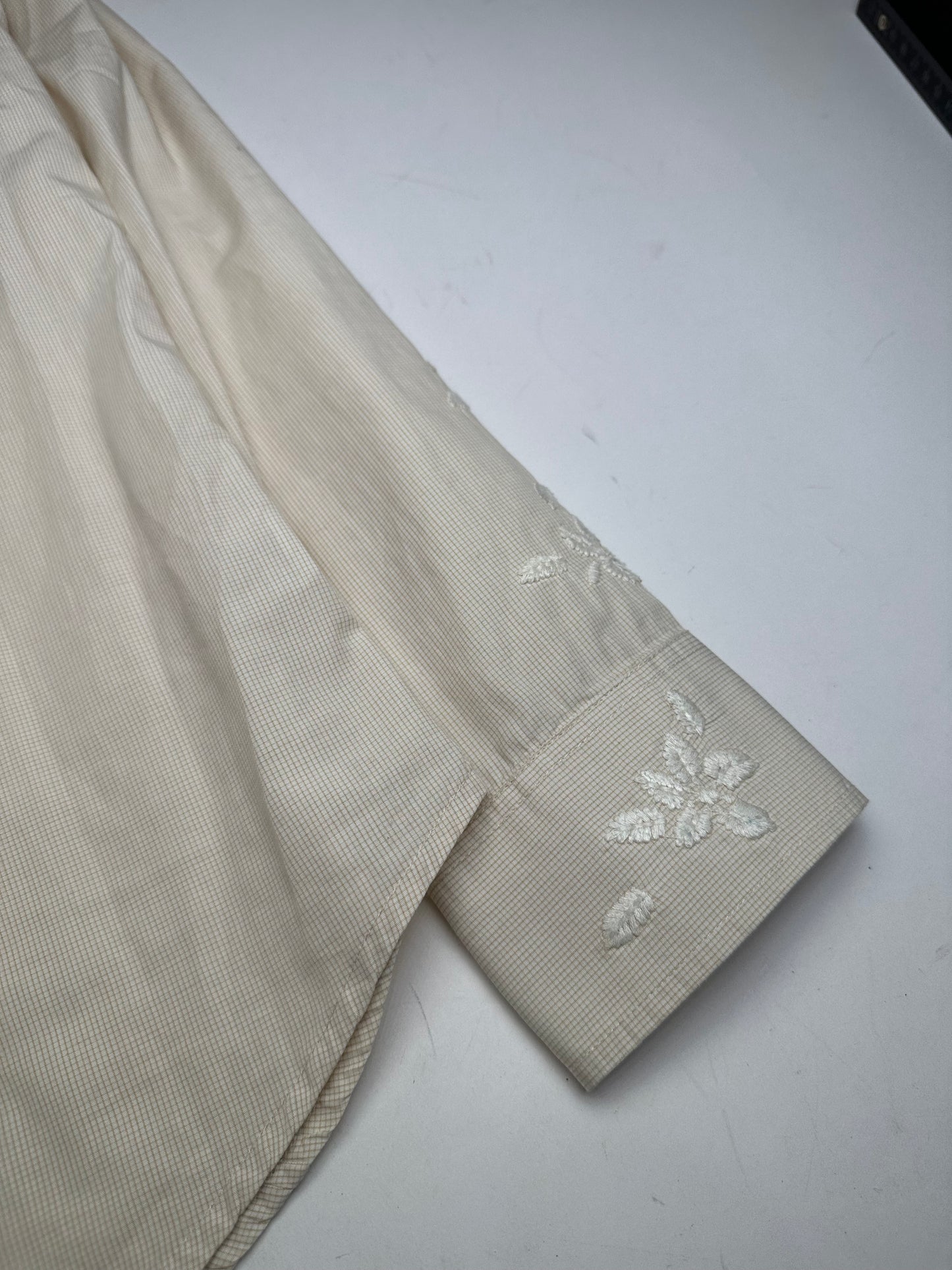 Vintage Kenzo Floral Blouse White M
