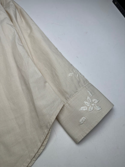Vintage Kenzo Floral Blouse White M