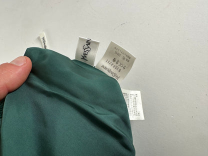 Vintage Yves Saint Laurent Forest Green Wool Pencil Skirt