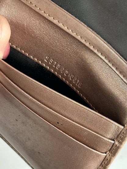 Porte-cartes vintage Gucci monogramme rose métallisé