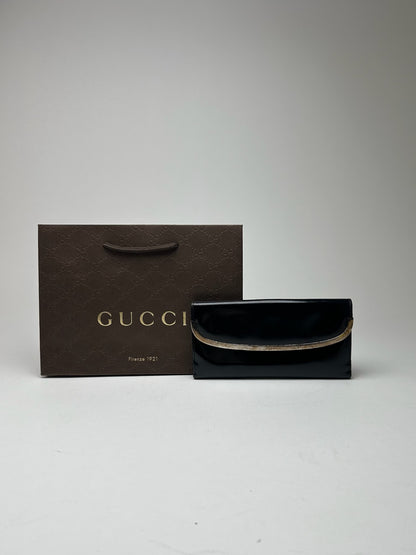 Vintage Gucci Patent Leather Wallet black