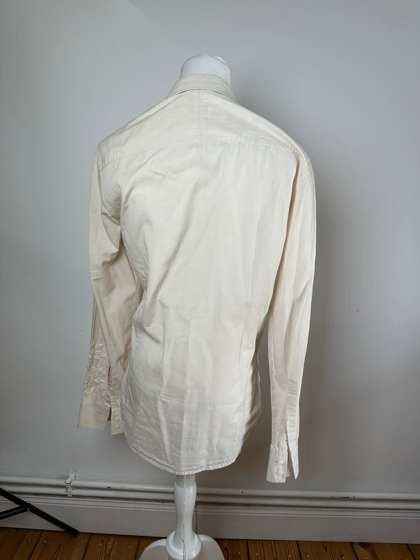 Vintage Kenzo Floral Blouse White M