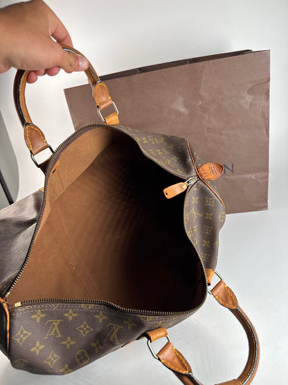 Vintage Louis Vuitton monogram duffel bag brown