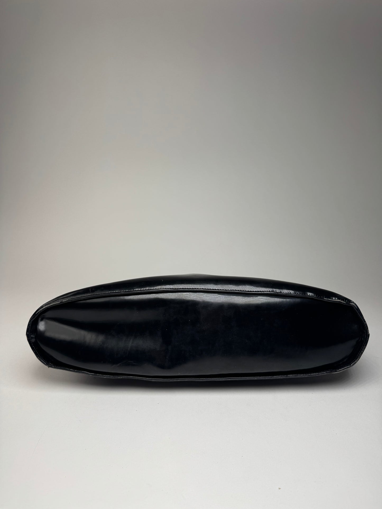 Vintage  Salvatore Ferragamo Patent Leather Bag Black