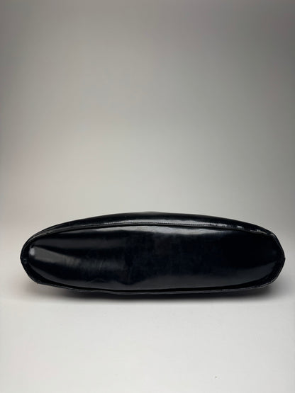 Vintage  Salvatore Ferragamo Patent Leather Bag Black