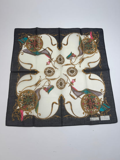 Vintage Gucci Scarf Navy white