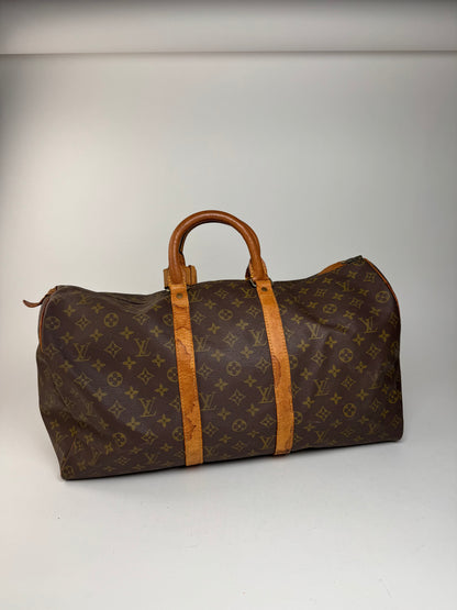 Vintage Louis Vuitton monogram duffel bag brown