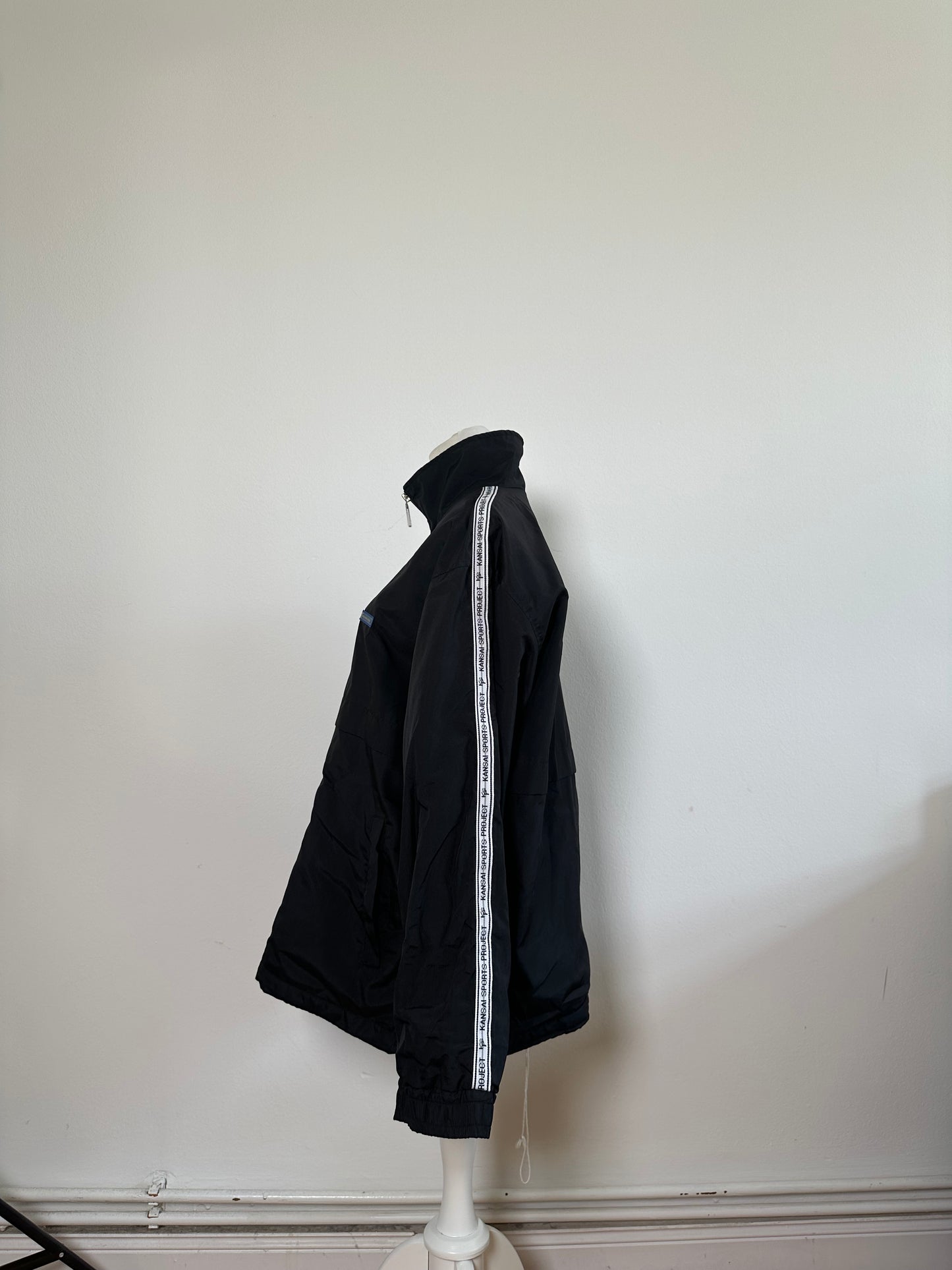 Vintage Kansai Yamamoto Men's Nylon Logo Jacket Black M