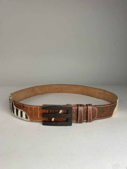Vintage Etro Multi Material Belt