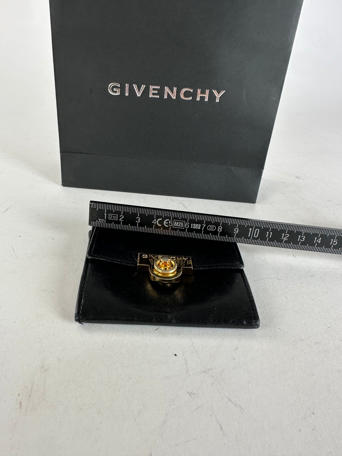 Vintage Givenchy Leather Card Holder / Purse Black