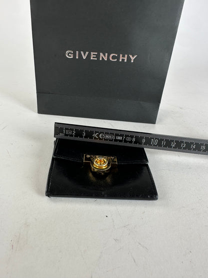 Vintage Givenchy Leather Card Holder / Purse Black