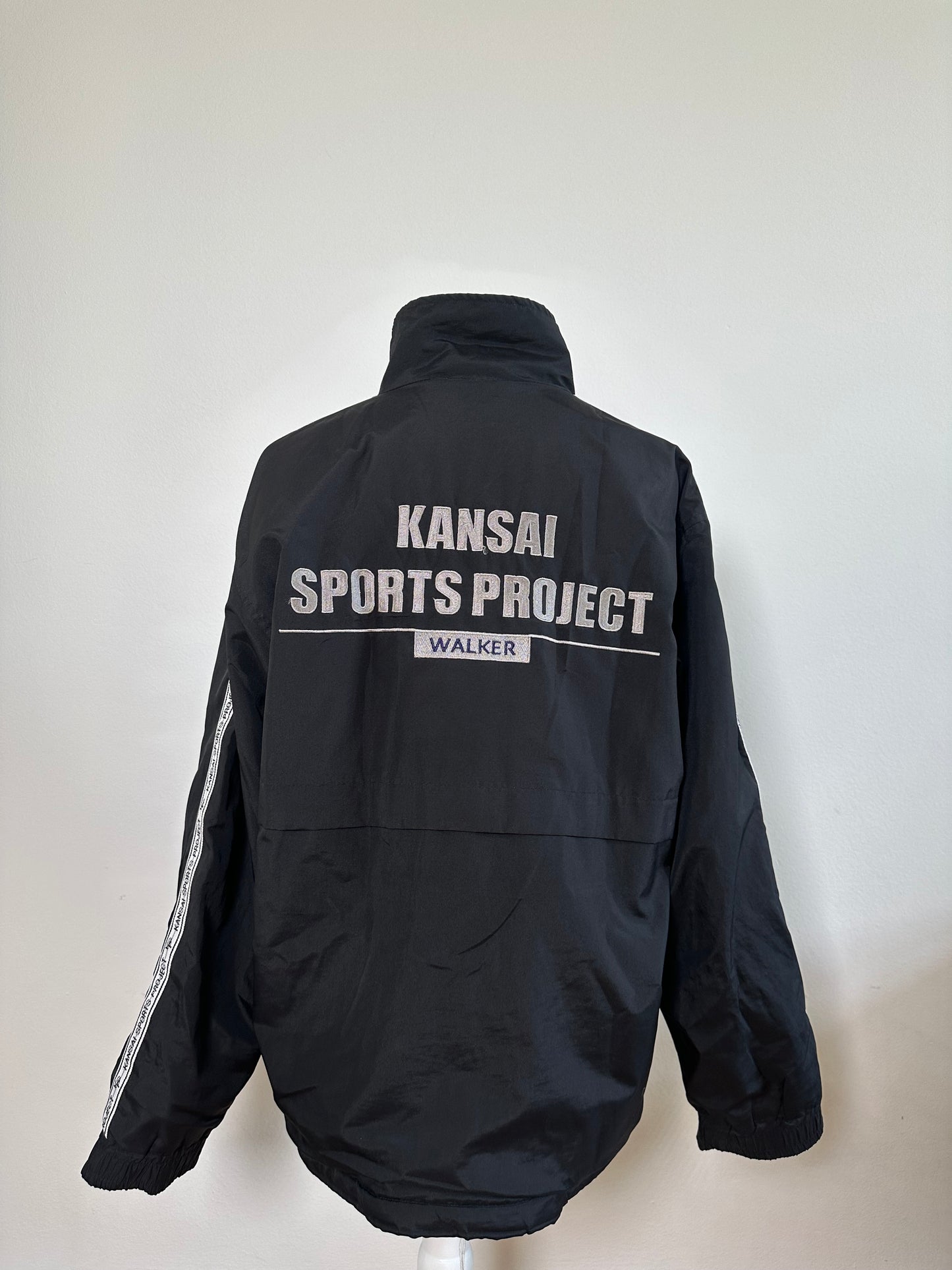 Vintage Kansai Yamamoto Men's Nylon Logo Jacket Black M