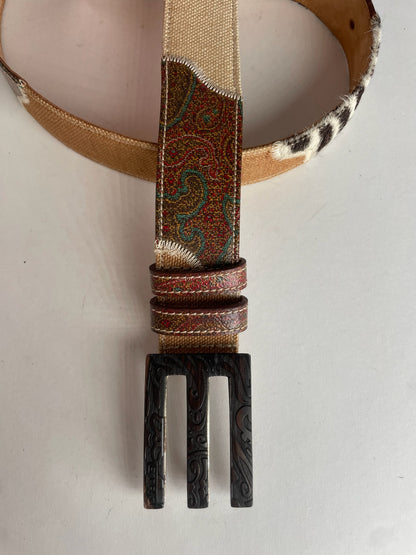 Vintage Etro Multi Material Belt