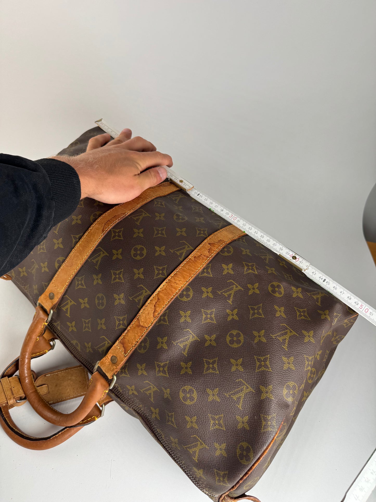 Vintage Louis Vuitton monogram duffel bag brown
