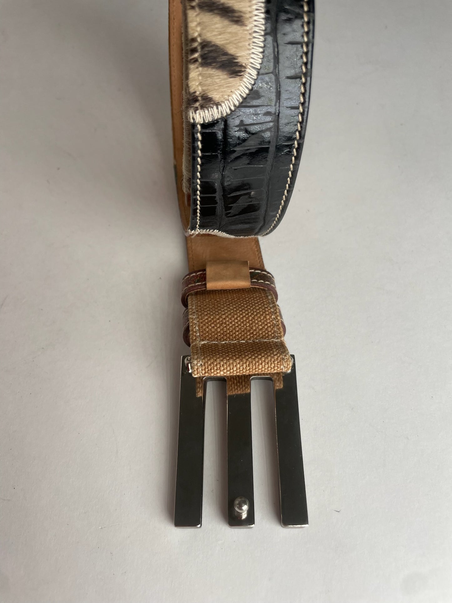 Vintage Etro Multi Material Belt