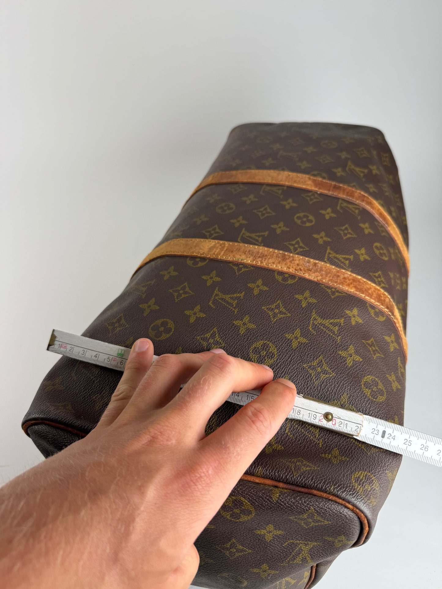Vintage Louis Vuitton monogram duffel bag brown