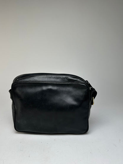 Vintage Givenchy Leather Shoulder Bag Black