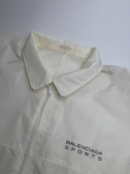 Vintage Balenciaga Polyester Blouson White M
