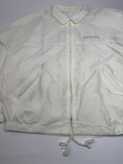 Vintage Balenciaga Polyester Blouson White M