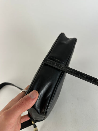 Vintage Givenchy Leather Shoulder Bag Black
