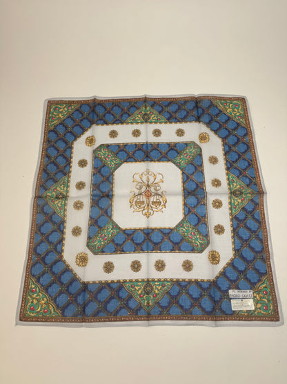 Vintage Gucci Scarf Blue Green